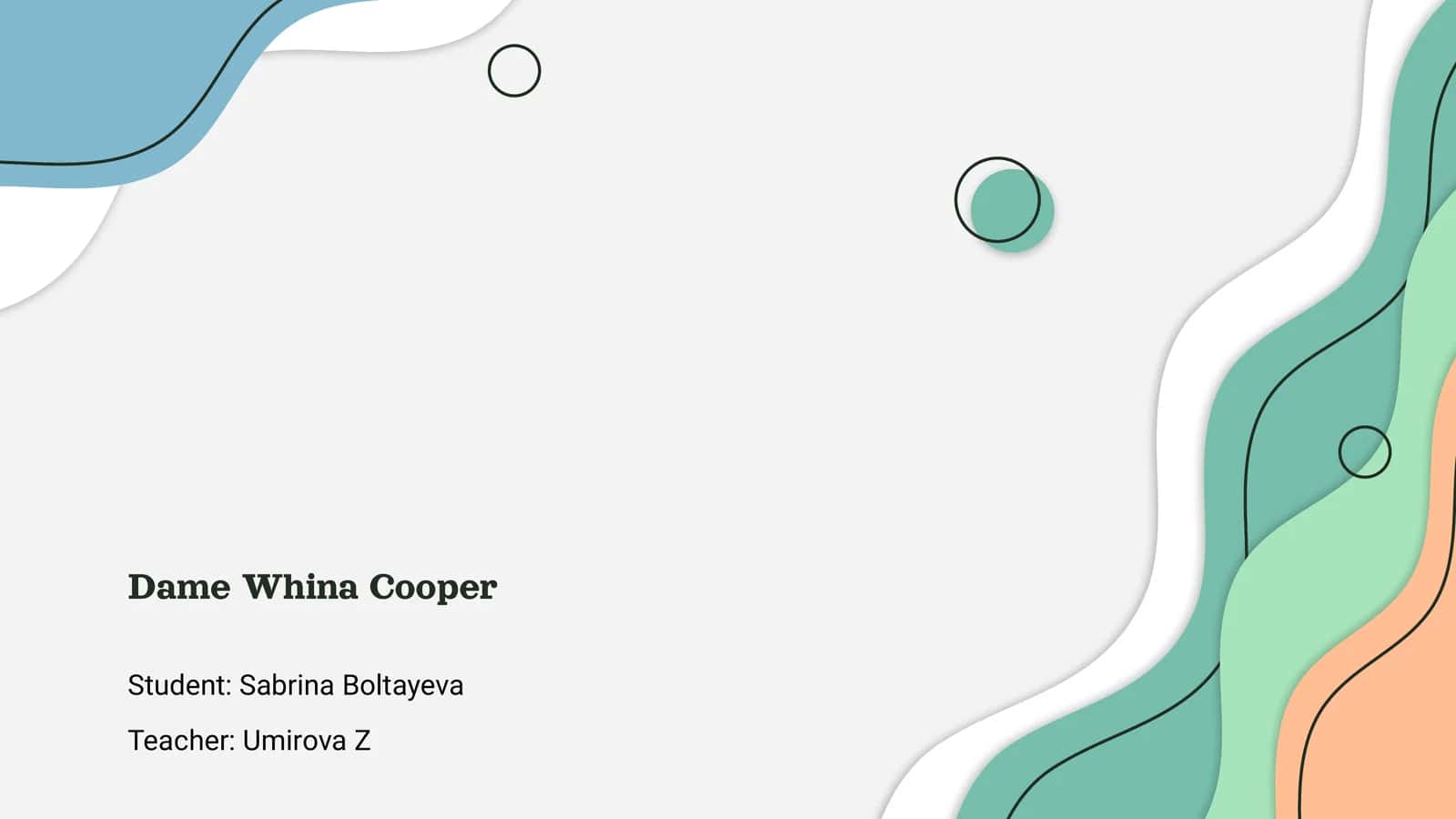Dame Whina Cooper