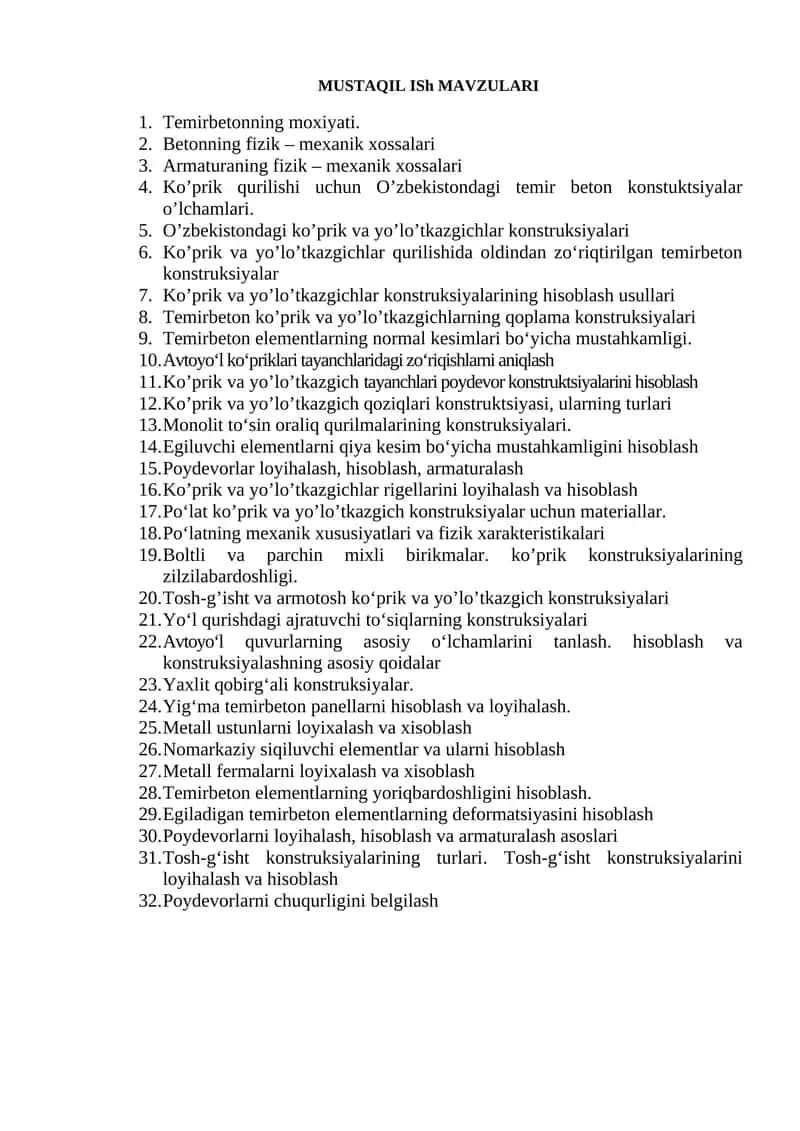 Temirbetonning moxiyati