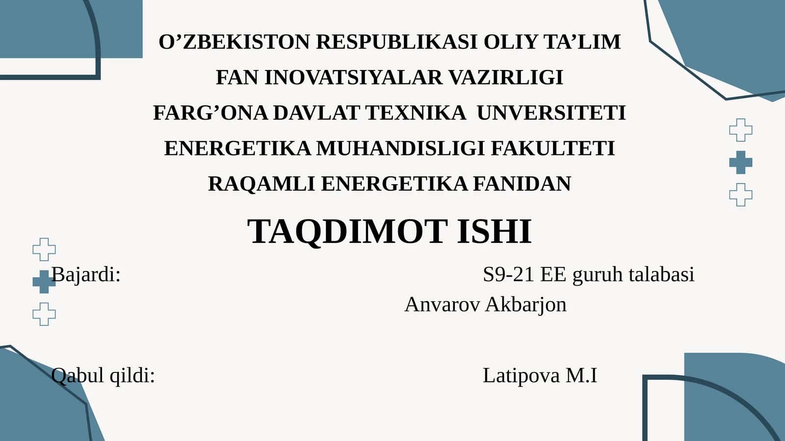 Energiya manbalarida qoʻllanuvchi elektron hisoblash mashinalari