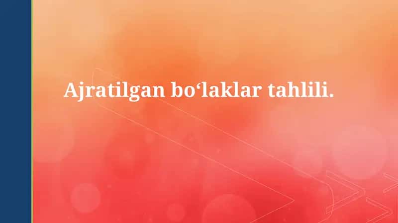 Ajratilgan bo'laqtahlili