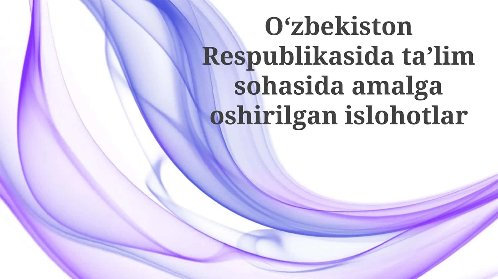 Islohotlar baholash tizimi