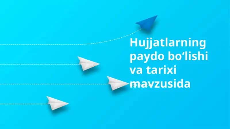 Hužjatlar tarixiy konteksti: Raqamli davr oldidan Misrda papirus, Rim imperiyasida pergament va Gutenberg tomonidan 1440-yilda ixtiro qilingan bosma pressa hujjatlarni ommaviy ishlab chiqarishga olib keldi