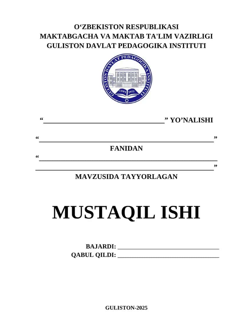 MUSTAQIL ISHI