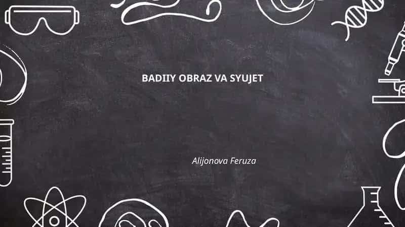 Badiiy obraz va syujet