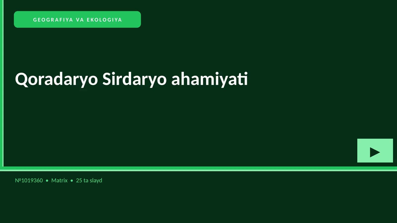 Qoradaryo Sirdaryo ahamiyati