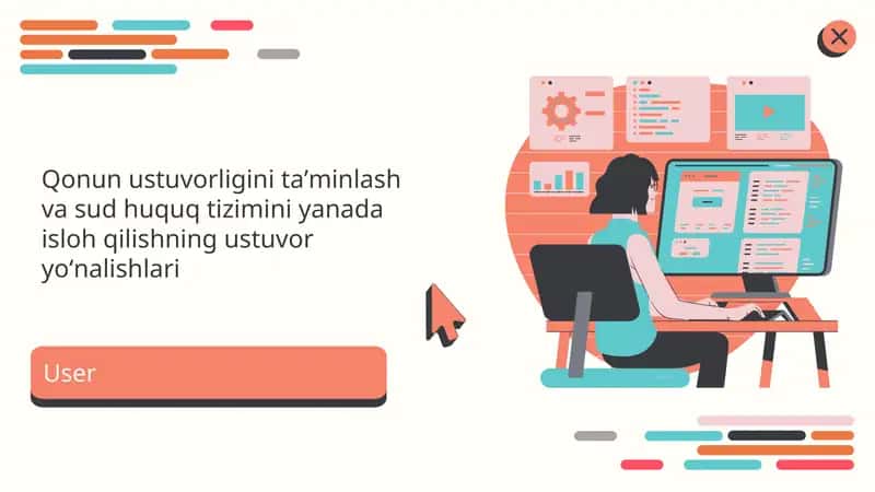 Qonun ustuvorligini taʼminlash va sud huquq tizimini yanada isloh qilishning ustuvor yoʻnalishlari