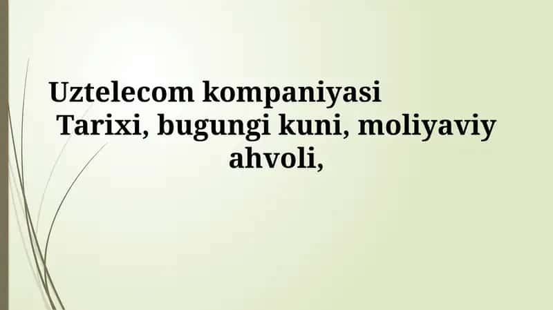 Uztelecom kompaniyasi