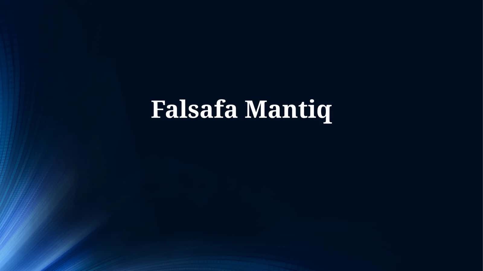 FalsafaMantiq