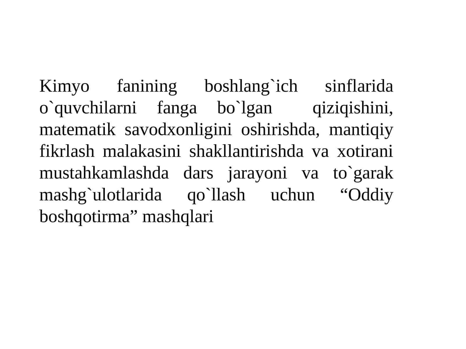Mantiqiy mashq "Oddiy bosh qotirma"