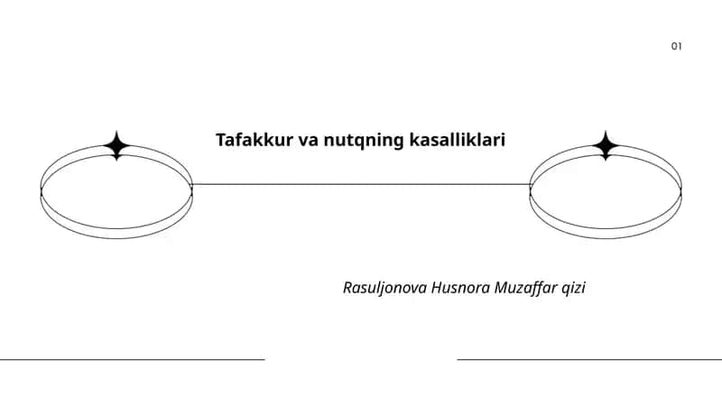 Tafakkur va nutqning kasalliklari