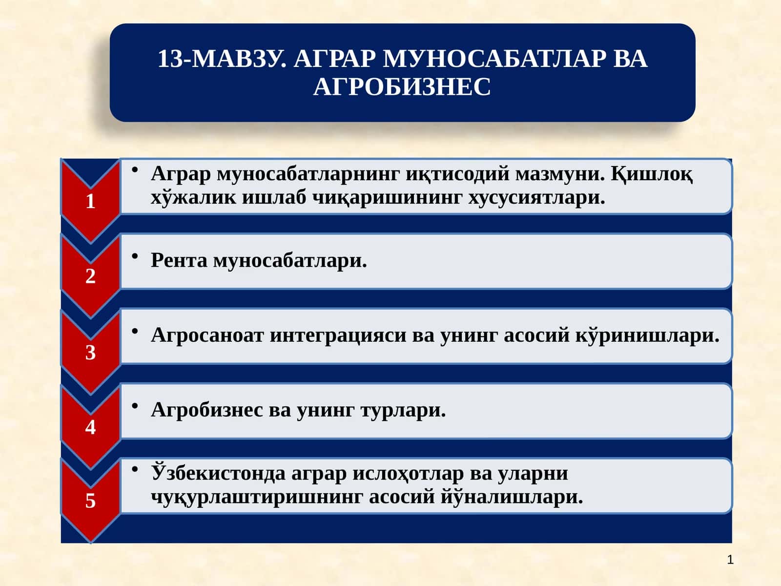 Аграр муносабатлар