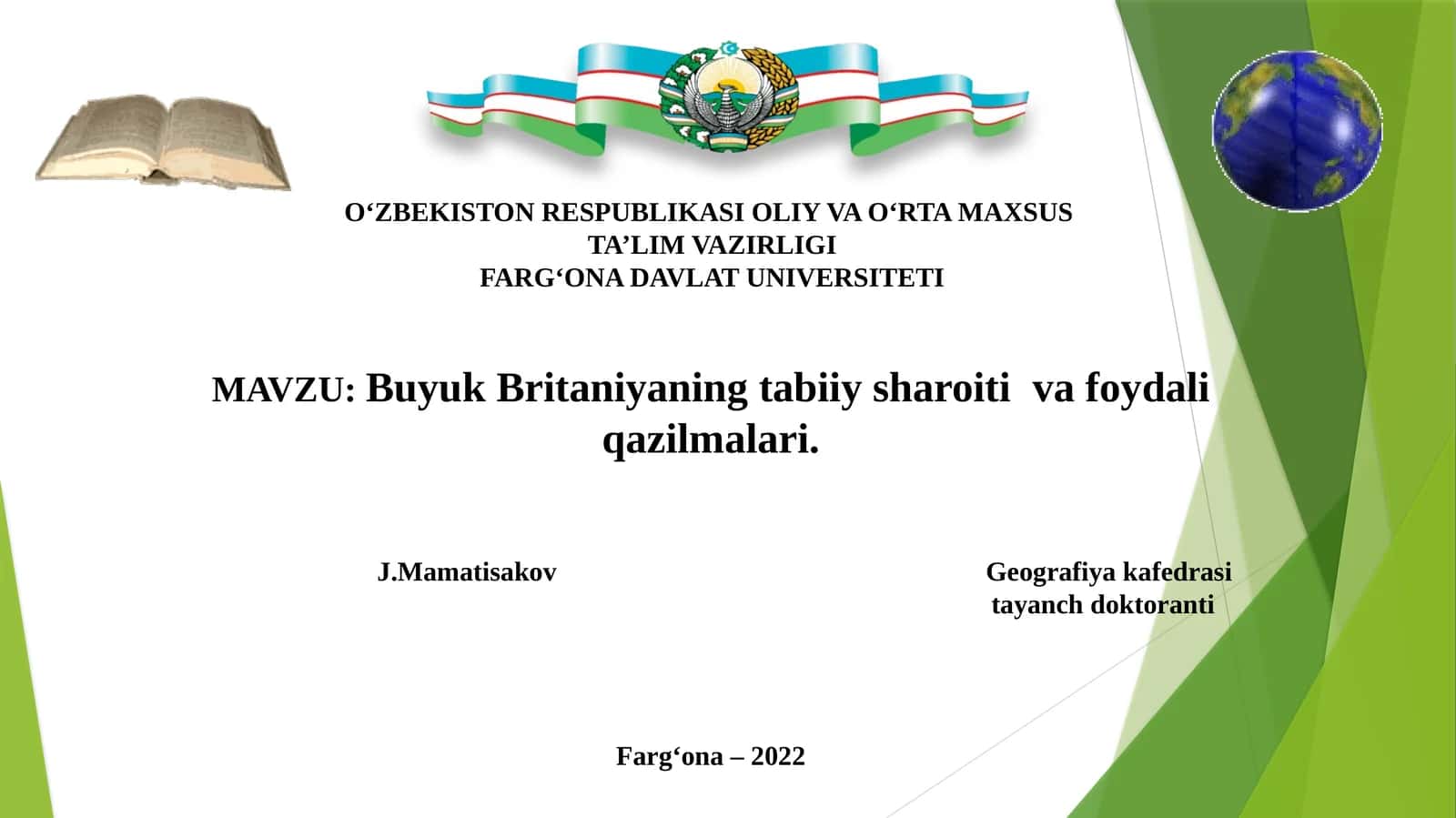 BuyukBritaniyaningtabiiy sharoitivafoydaliqazilmalari