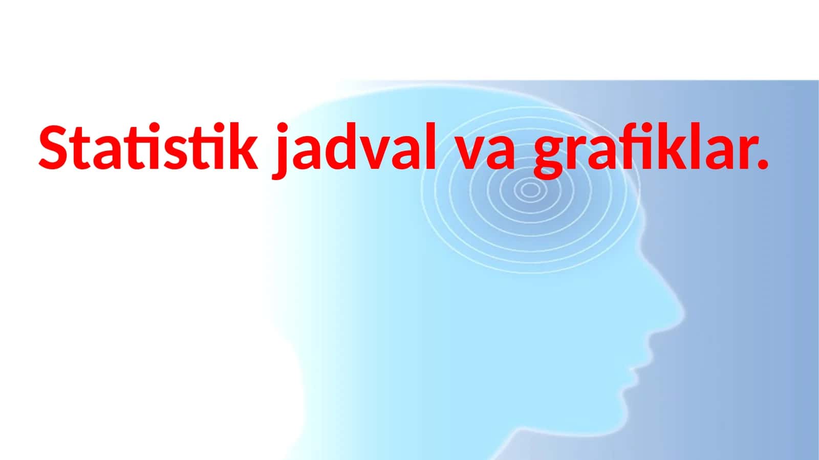 Statistikjadval va grafiklar