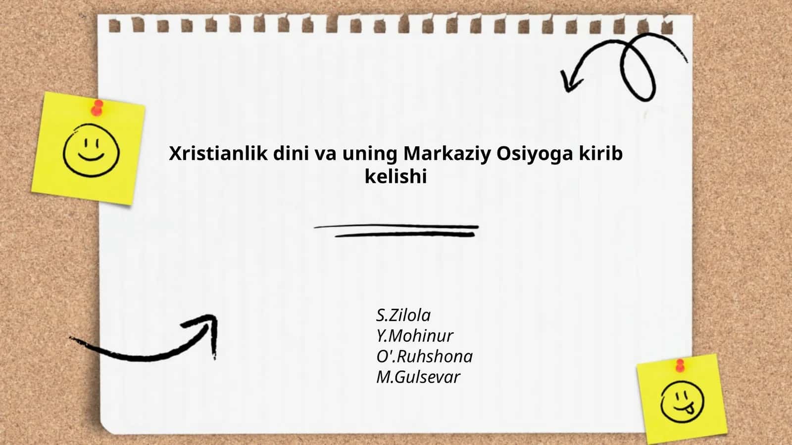 Xristianlik dini va uning Markaziy Osiyoga kirib kelishi