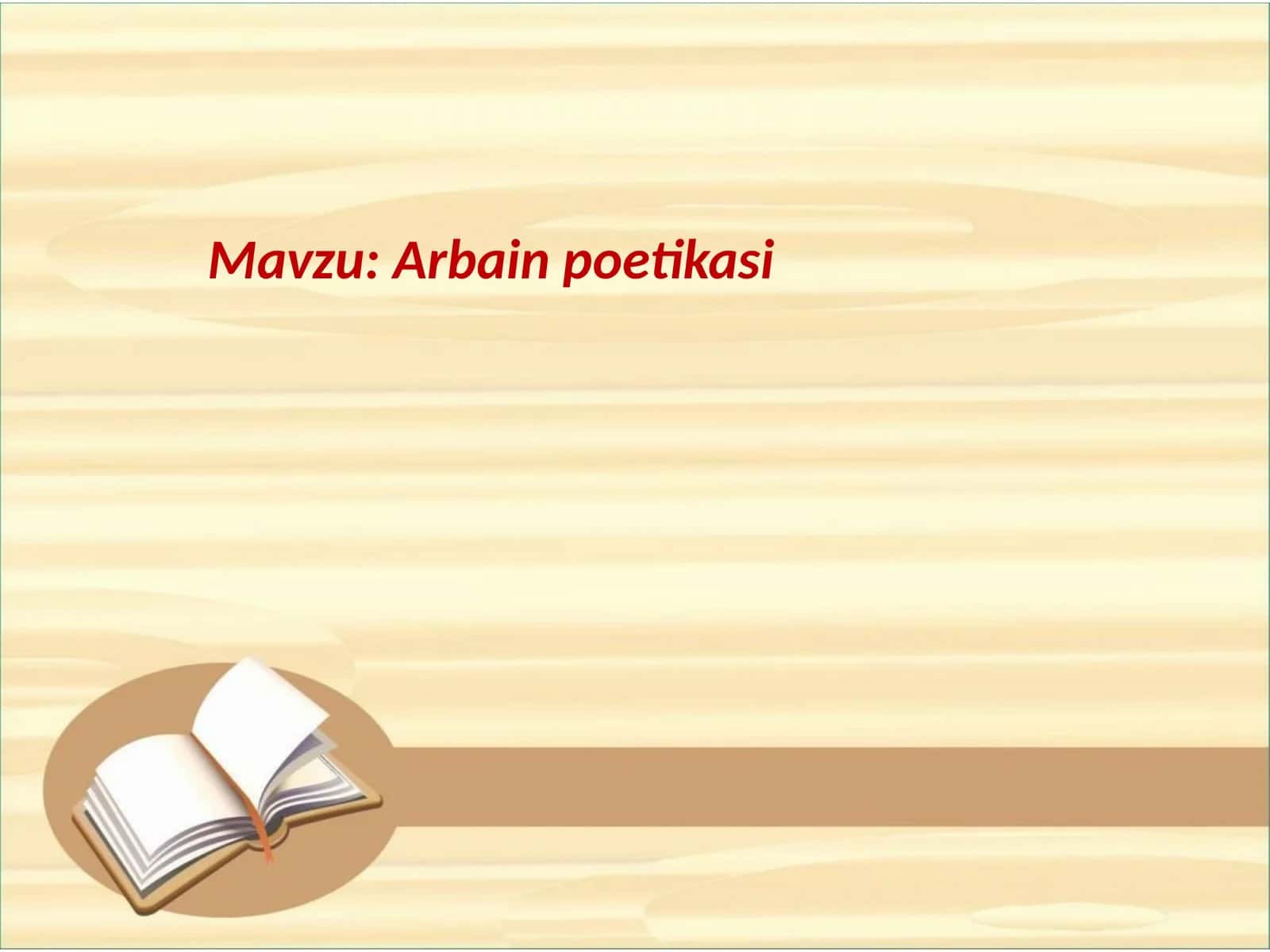 Arbain poetikasi
