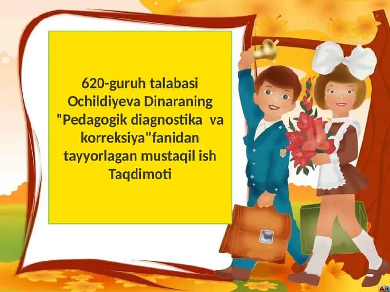 Pedagogik diagnostika va korreksiya