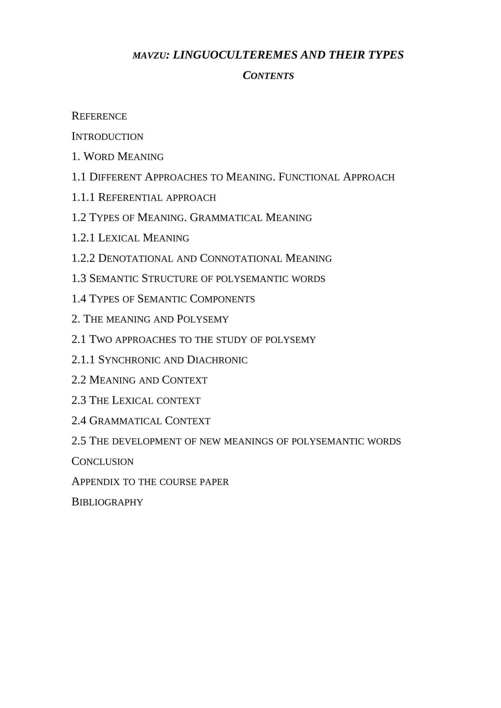 Linguocul teremes and their types