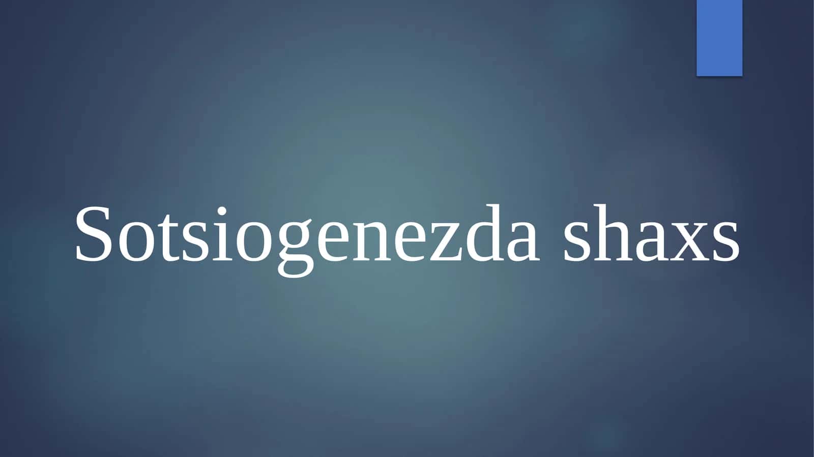 Sotsiogenezdashaxs