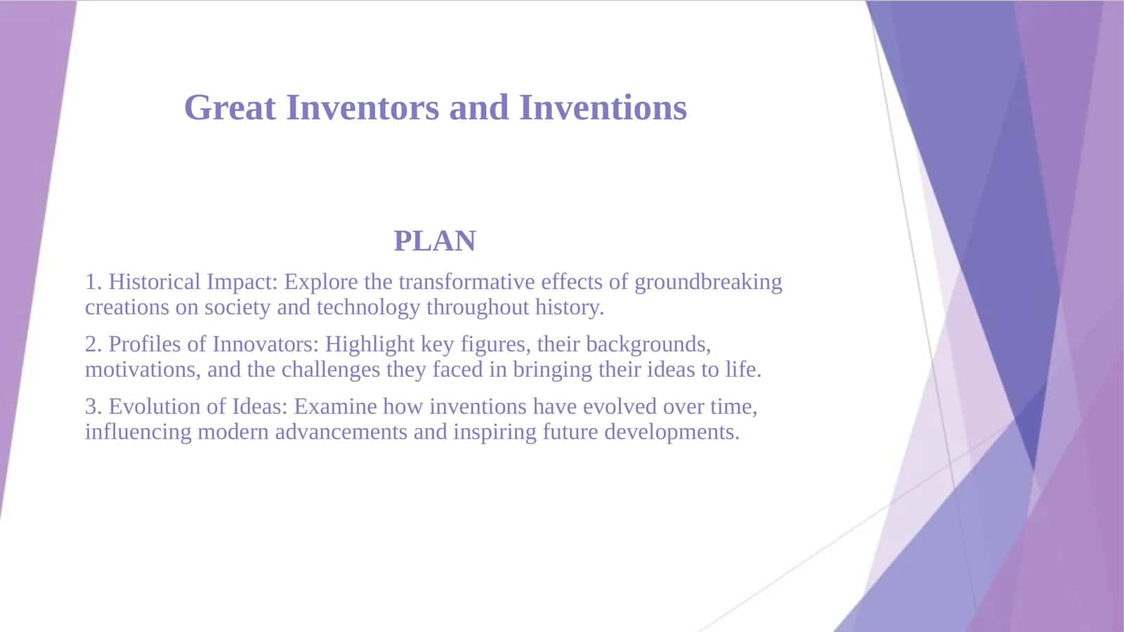 Great Inventors and Inventions