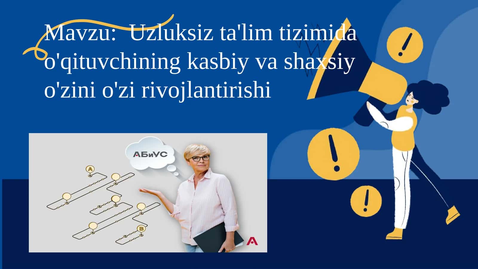 O'qituvchining kasbiy va shaxsiy o'zini rivojlantirishi