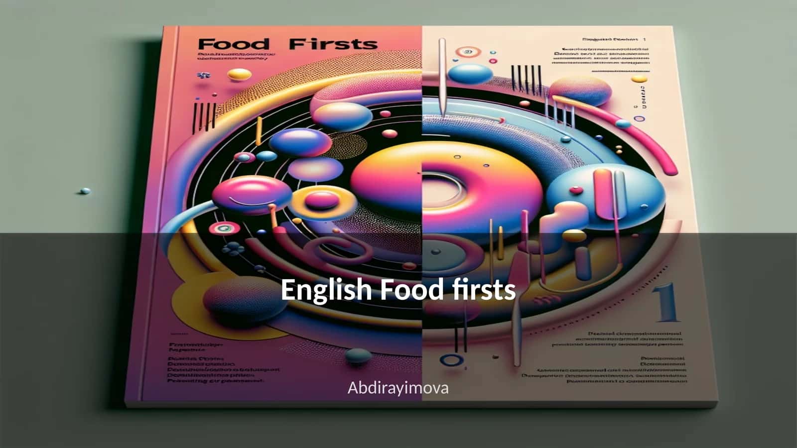 English Food firsts