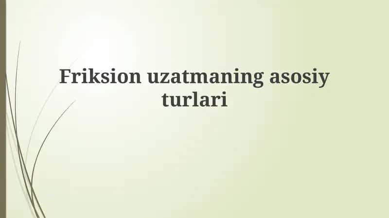 Friksionuzatmaningasosiyturlari