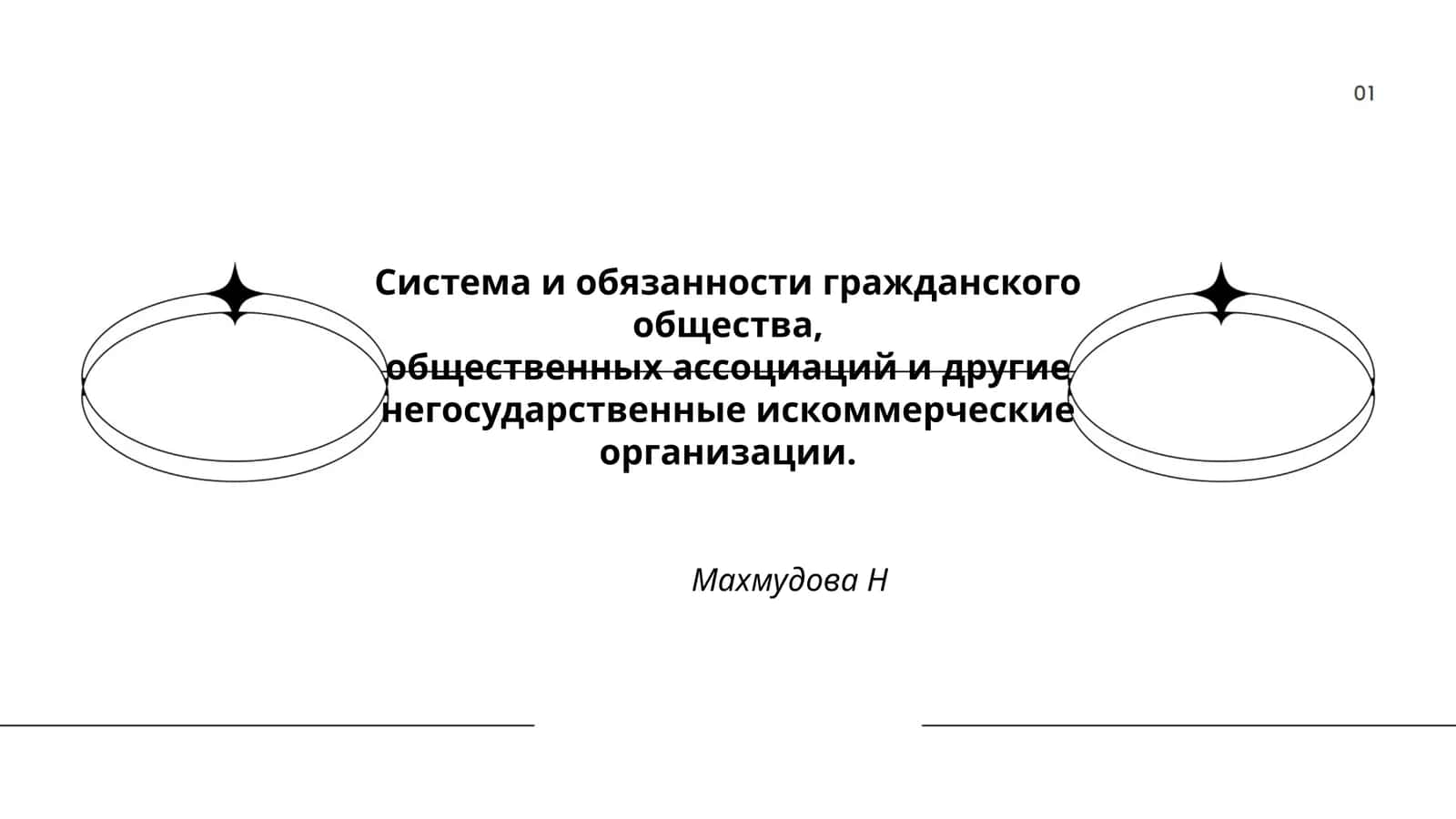 Система и обязанности гражданского общества,общественных ассоциаций и другие негосударственные искоммерческие организации
