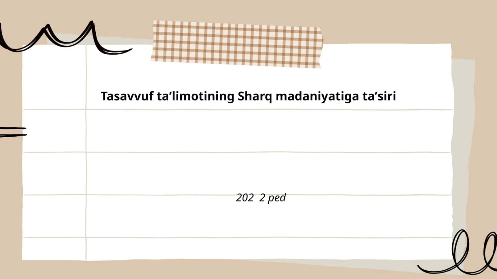 Tasavvuf taʼlimotining Sharq madaniyatiga taʼsiri