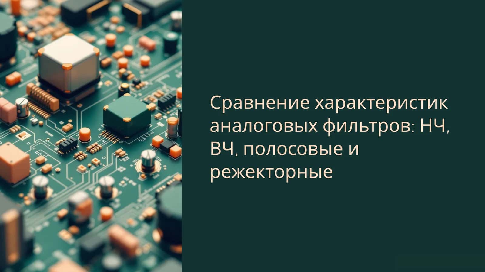 Основы аналоговых фильтров