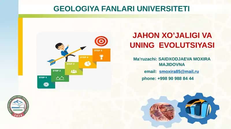 JAHON XO’JALIGI VA UNING EVOLUTSIYASI