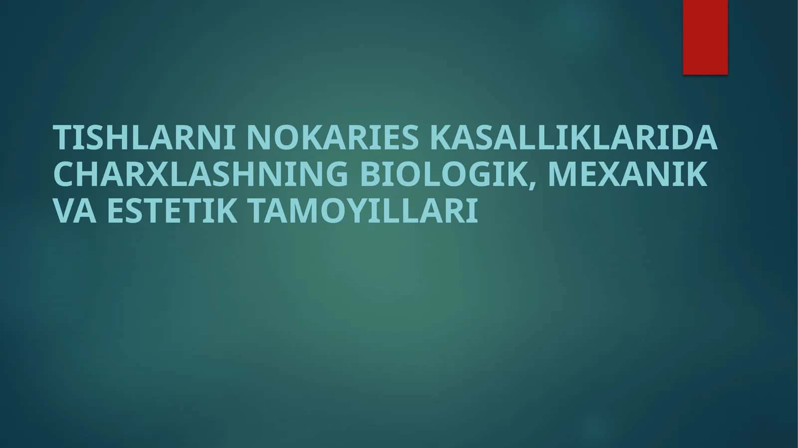 Tishlarni nokaries kasalliklari