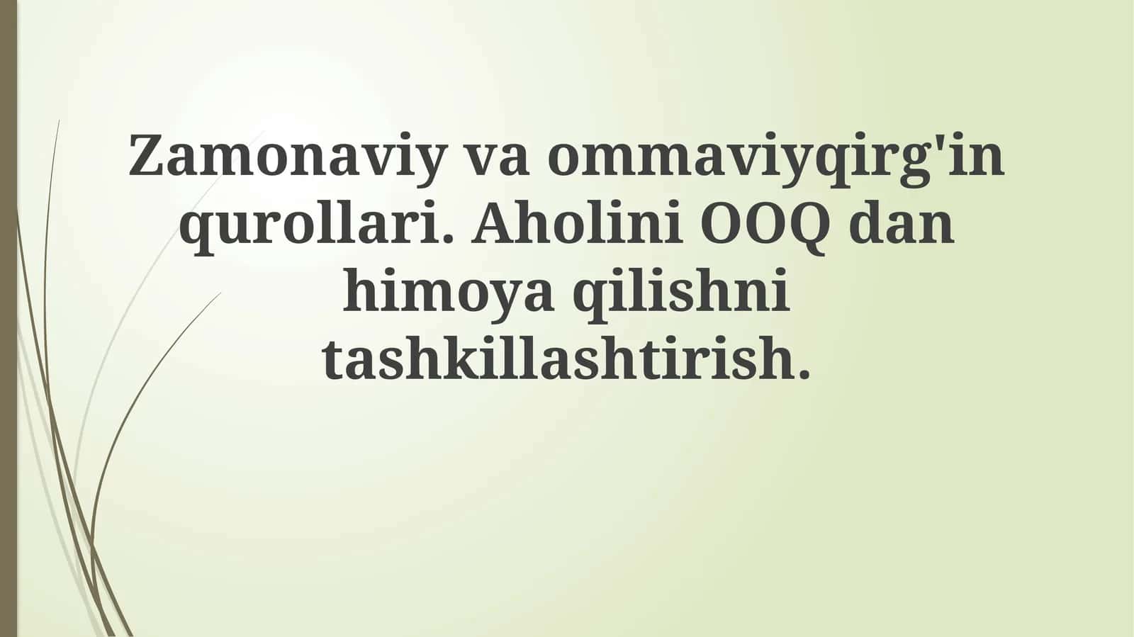 Zamonaviy ommaviy qirg'in qurollari