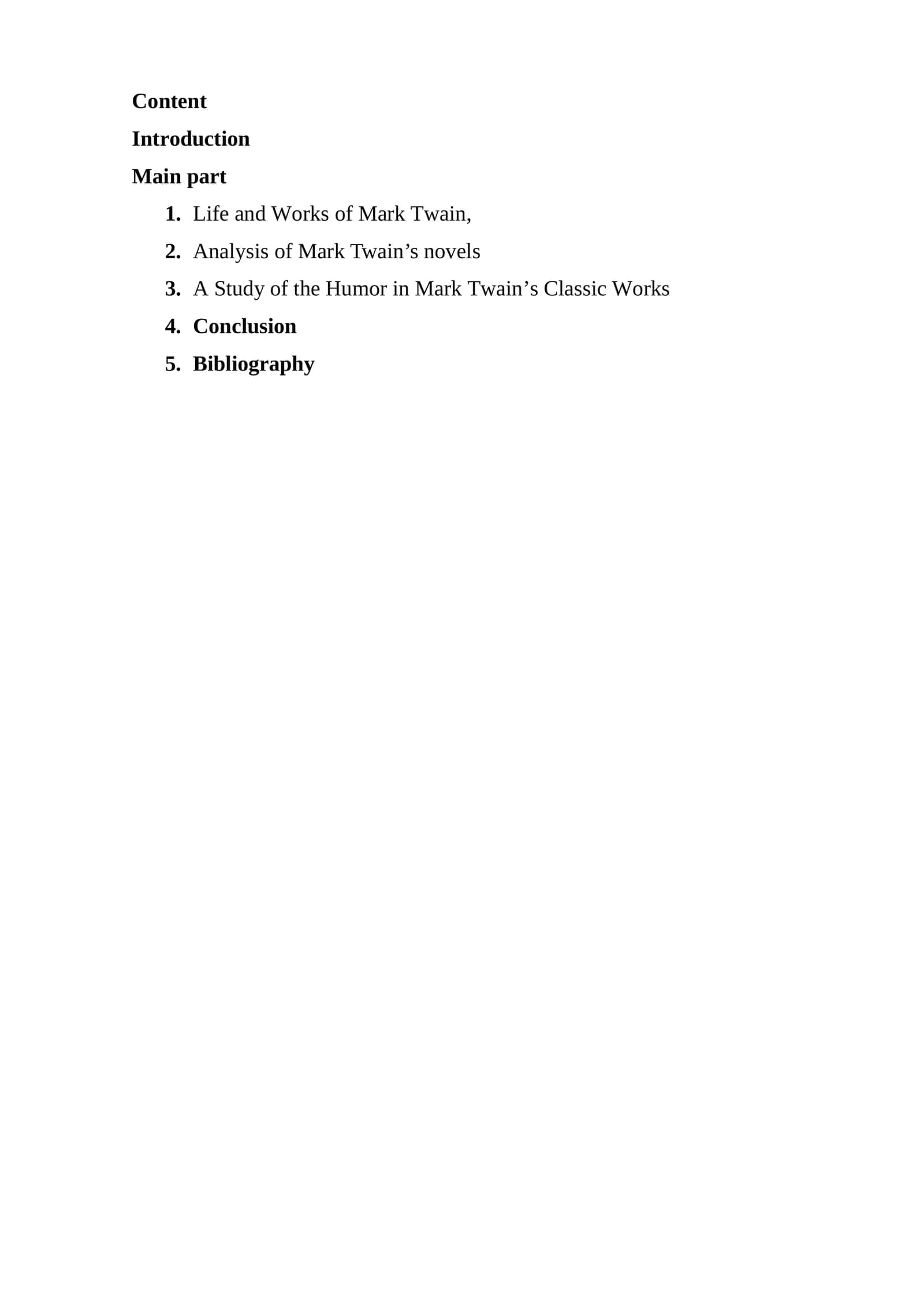 Mark Twain's Novels Analysis Course