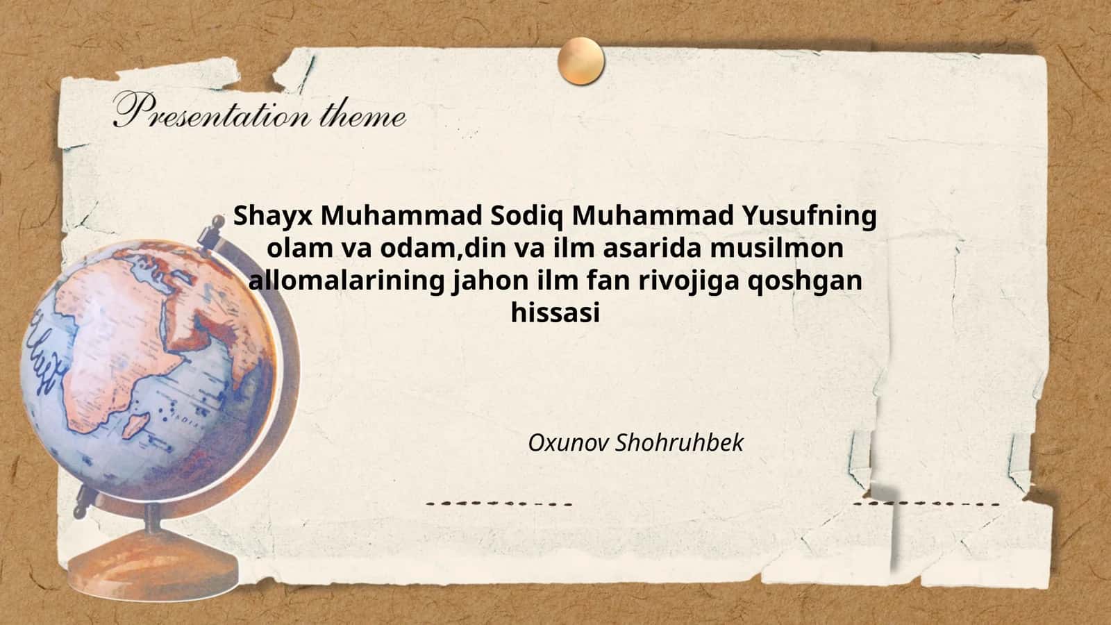 Islom olamida ilm-fan tarixi