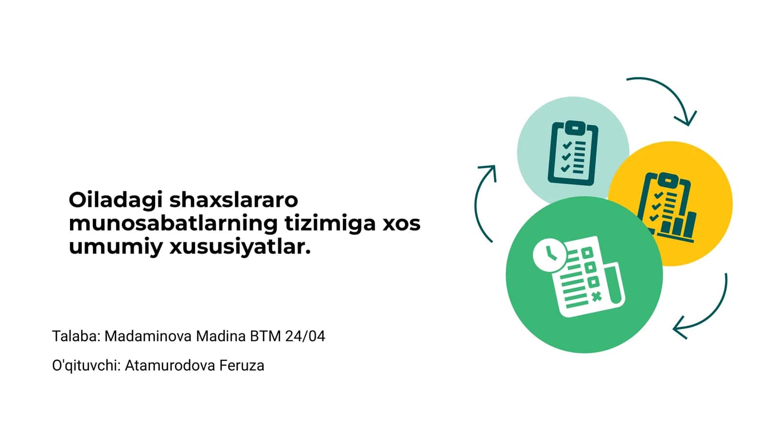 Shaxslararo munosabatlarning tizimi