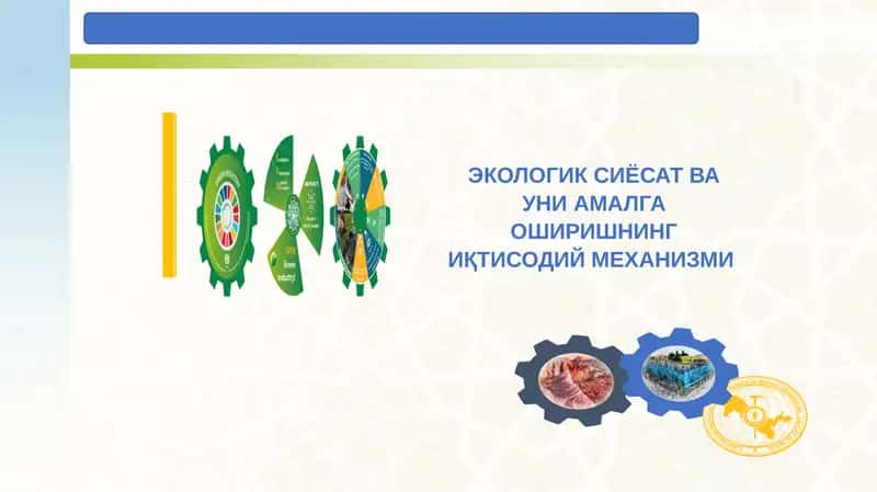 ЭКОЛОГИК СИЁСАТ ВА УНИ АМАЛГА ОШИРИШНИНГ ИҚТИСОДИЙ МЕХАНИЗМИ