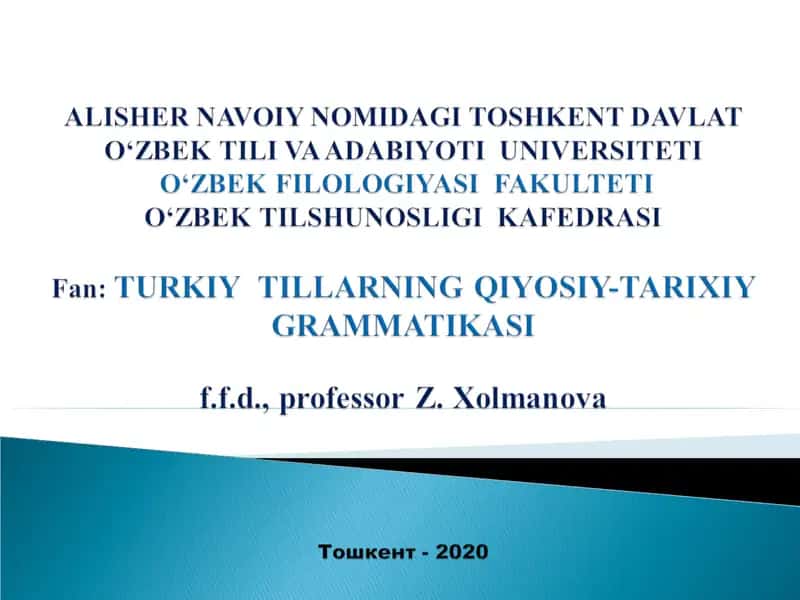ASOSIY TUSHUNCHALAR