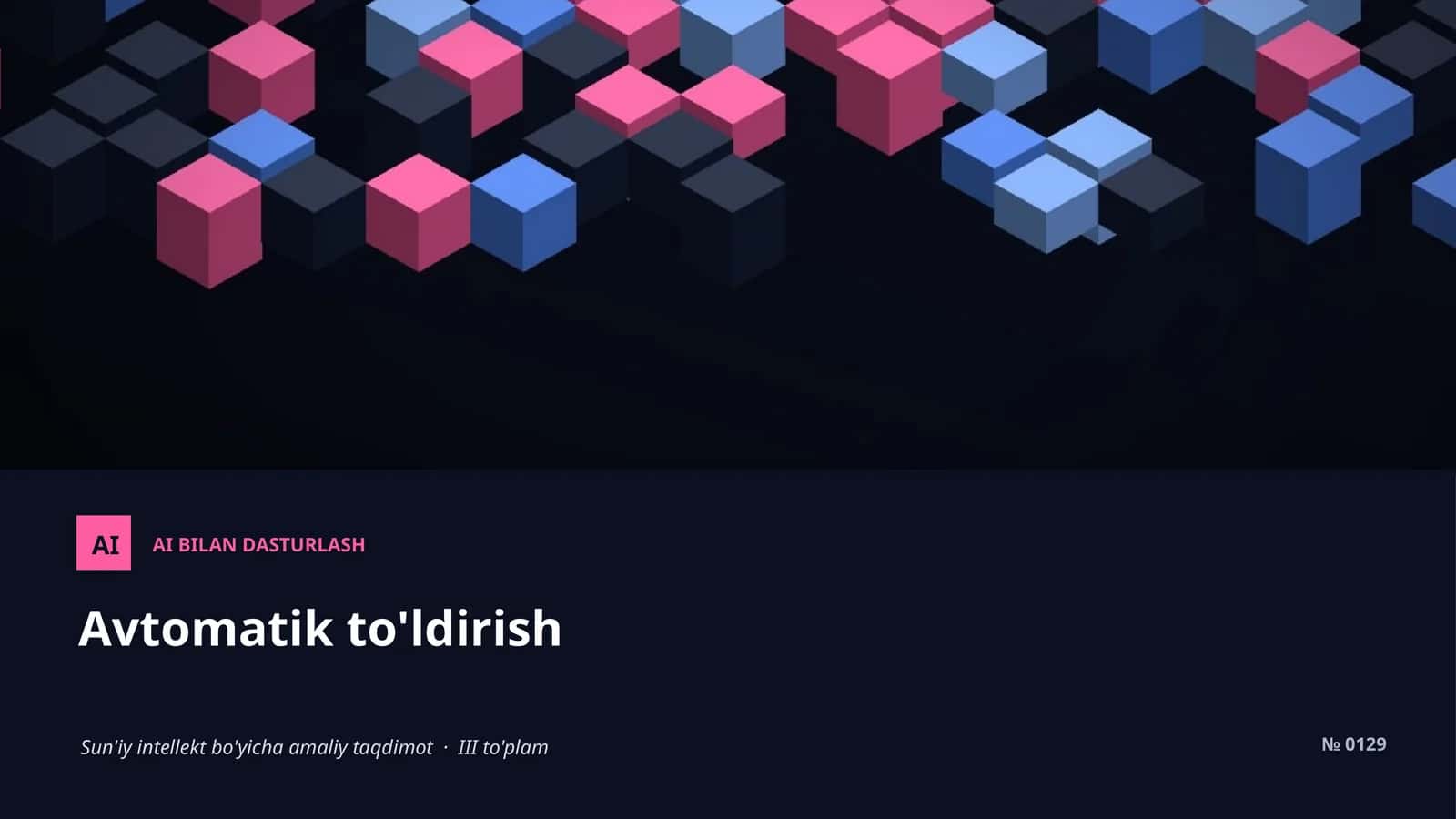 Avtomatik to'ldirish