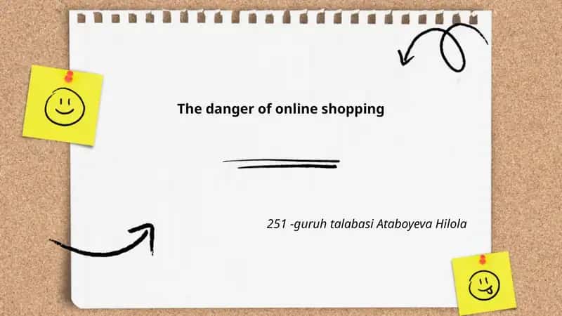 The danger of online shopping