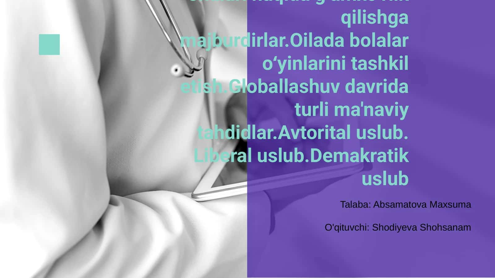Globallashuv va Ma'naviy Tahdidlar: Yoshlarni Asrash Yoʻllari