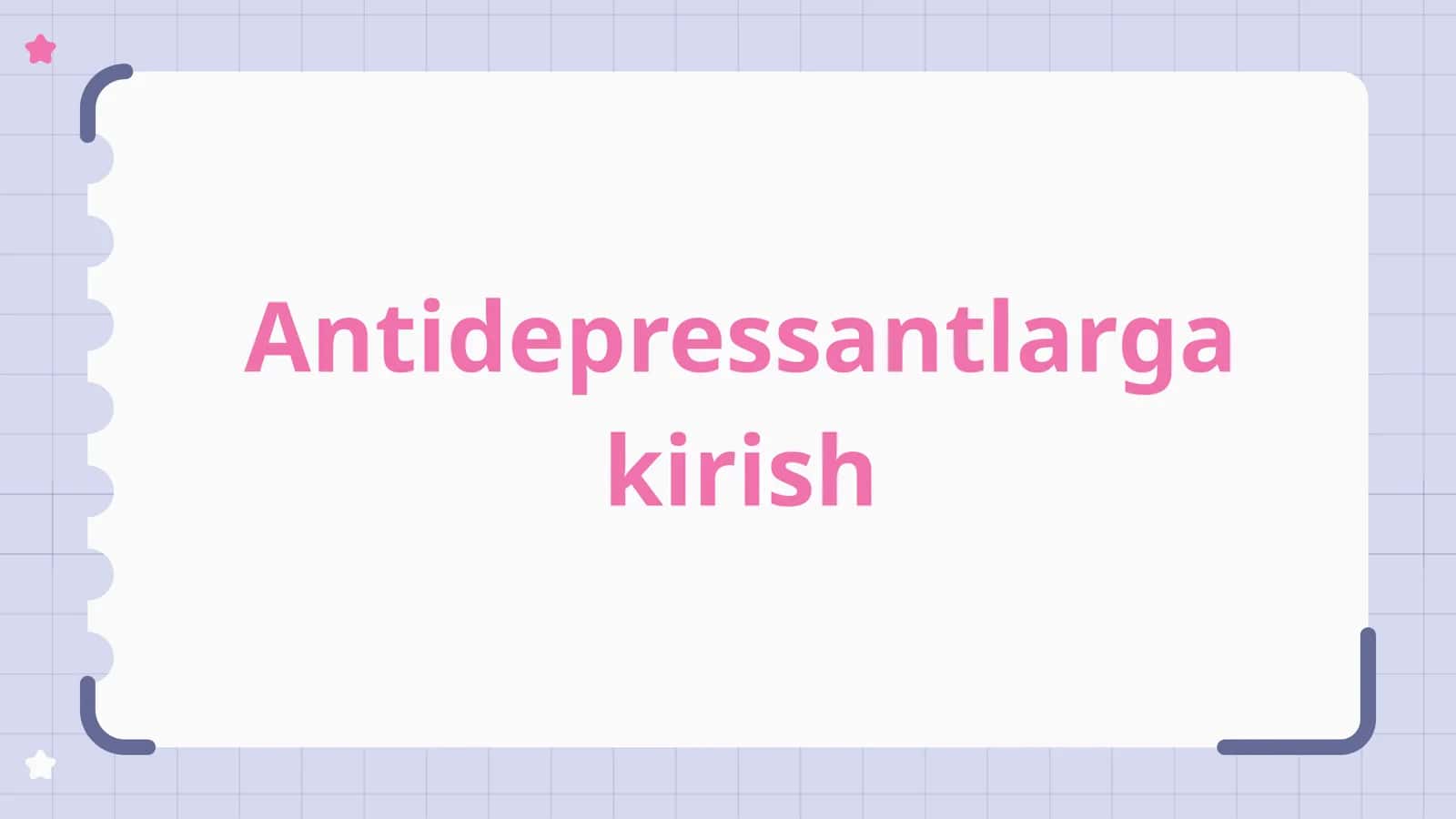 Antidepressantlarning turlari