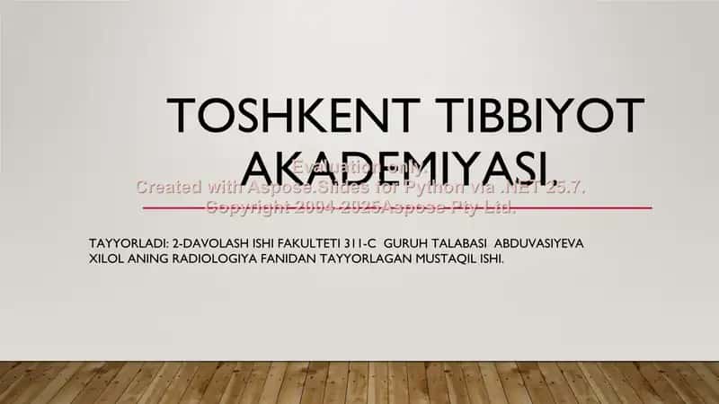 Ultrasonografiya va nur tashxisi