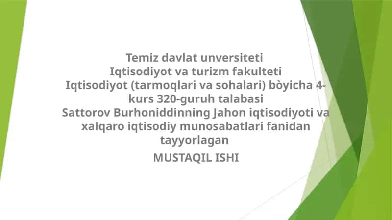 XITOY IQTISODIYOTI