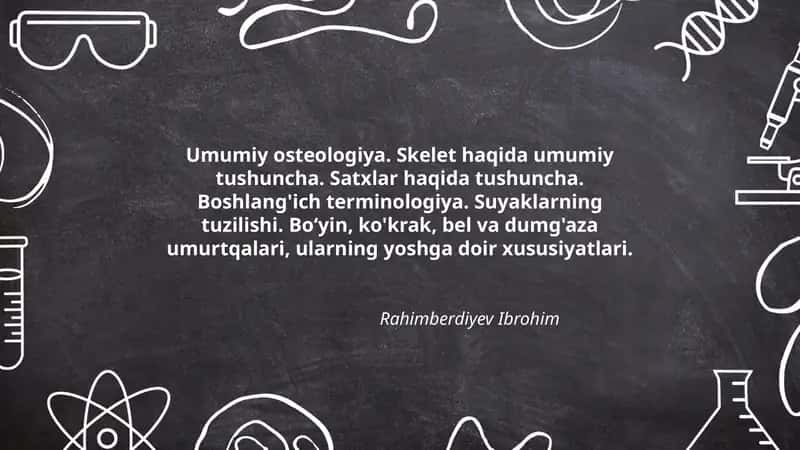 Umumiy osteologiya