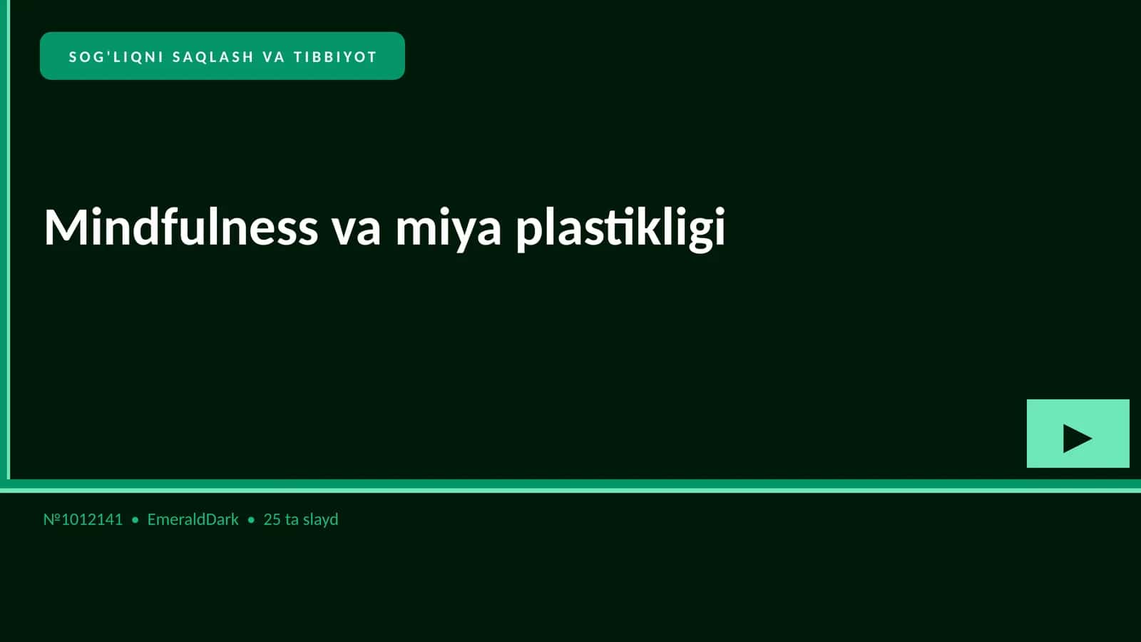 Mindfulness va miya plastikligi