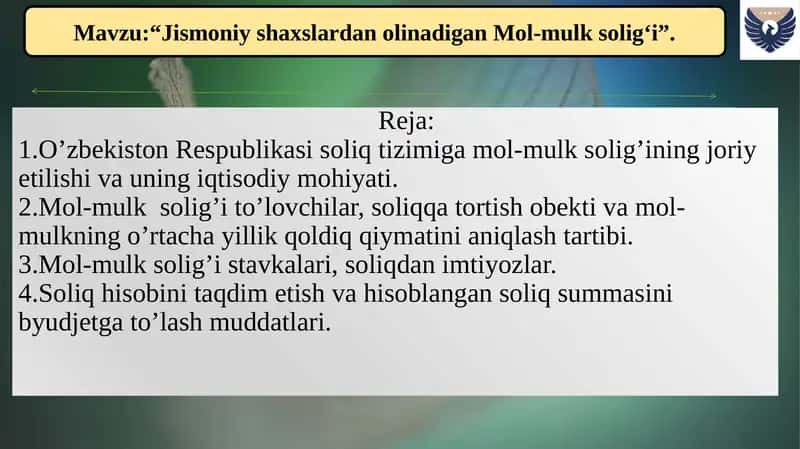 Jismoniy shaxslardan olinadigan Mol-mulk solig'i