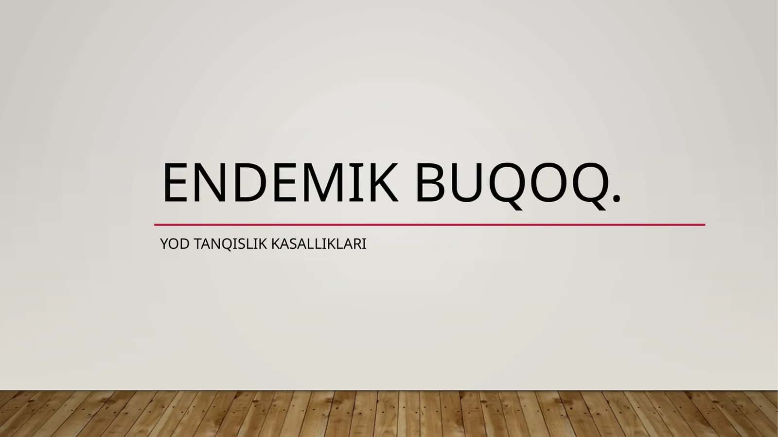 Endemik buqoq