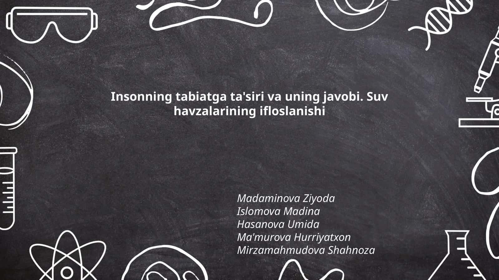 Sanoat chiqindilari va suv havzalarining ifloslanishi