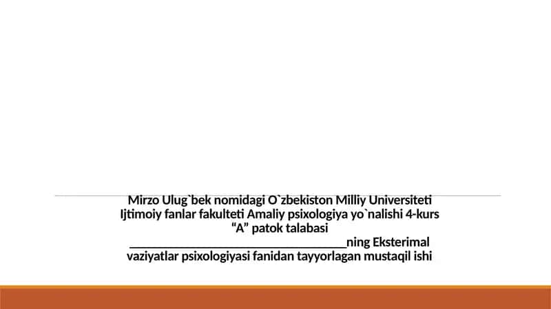 Stress psixologiyasi