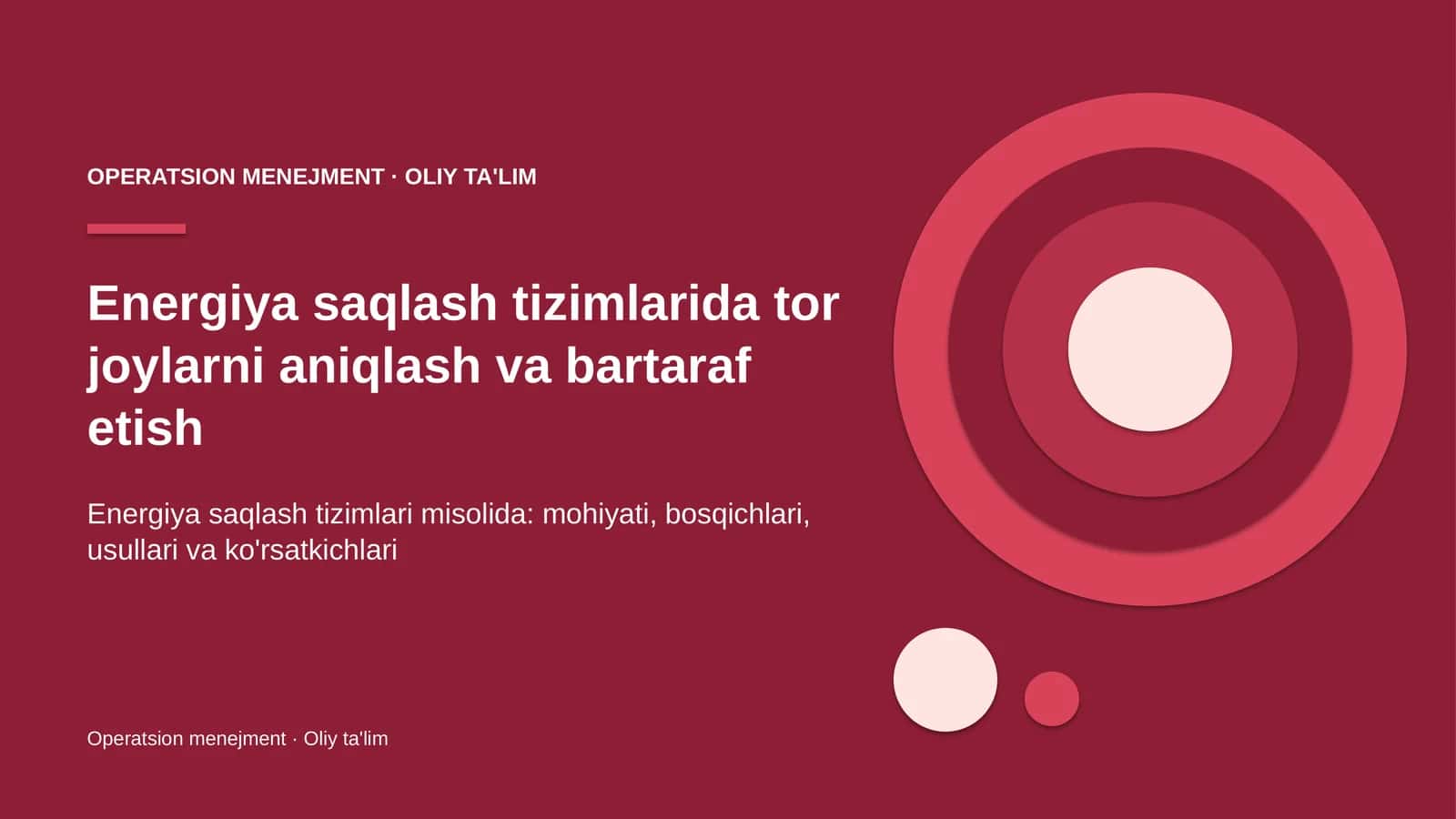 energiya saqlash tizimlarida tor joylarni aniqlash va bartaraf etish 1611